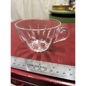 Vintage Federal Glass‎ Columbia Clear Glass Cup